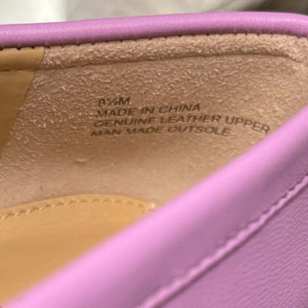 Talbots  Womens LAURA Loafer 8.5  Purple:Leather Slip On Academic NEW - Picture 4 of 10